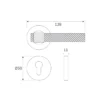 Brass lever lever handle round rose lever handle