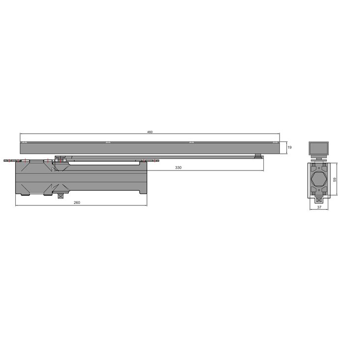 DC8025BC- CAM Door closer - Image 2