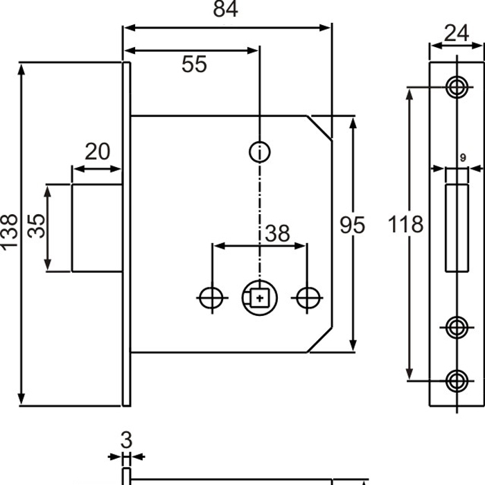 Euro profile WC Deadbolt - Image 2