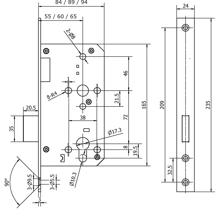 DIN Euro Profile Deadlock - Image 4