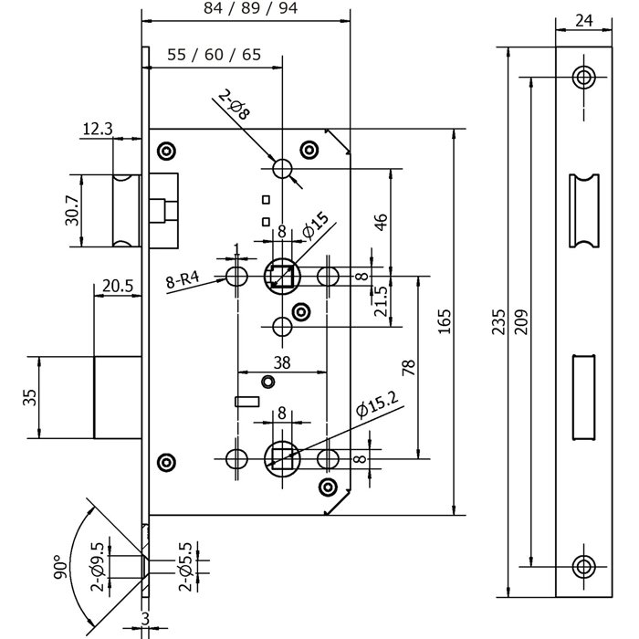 DIN Bathroom Lock - Image 4