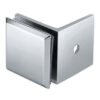 Wall to Glass Bracket 90° with Plate – Bevelled corner