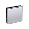 Glass clamp for joining over panel & side panel to reduce flexing.