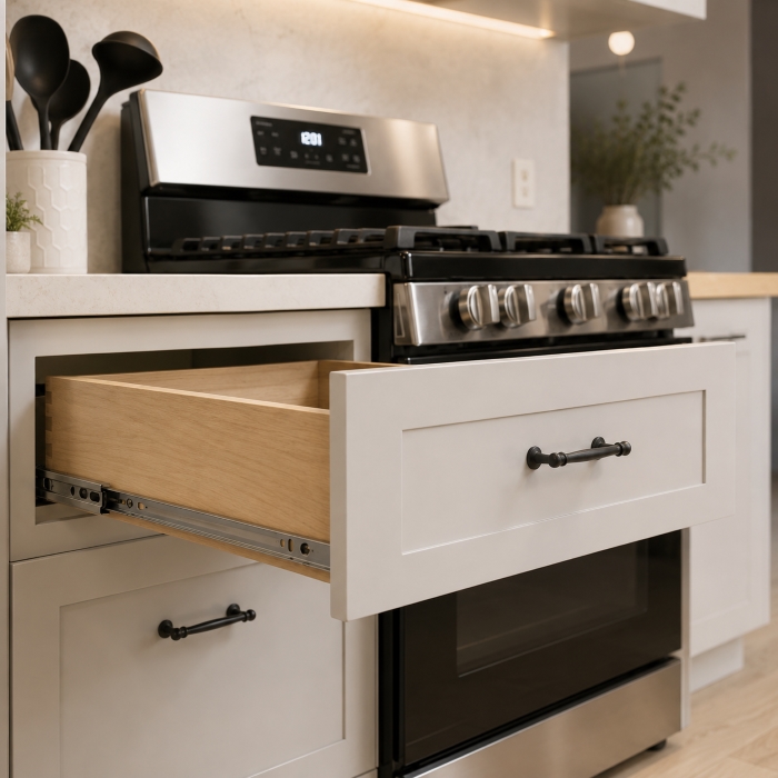 Ball Bearing Slides - Push to Open