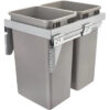 Bouble Waste bin with soft closing slides
