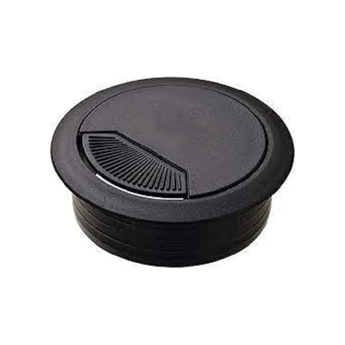 Cable outlet in Black PVC