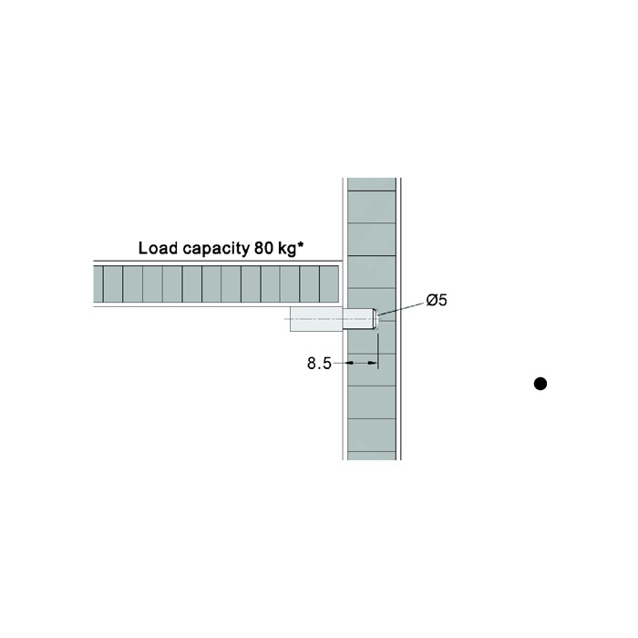 Shelf pin with big edge - Image 2